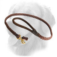 Braided Leather Golden Retriever Leash for Walking Braided Leather Golden Retriever Leash for Walking
