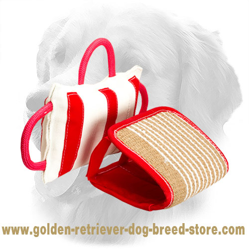 Pro Golden Retriever Bite Pad with Removable Jute Cover