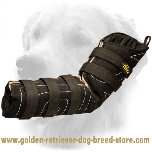 French Linen Golden Retriever Bite Sleeve for Police Dogs