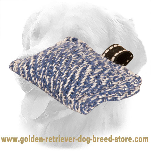 Pocket Size Golden Retriever Bite Tug with One Handle