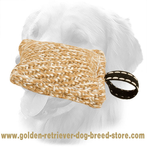 Pocket Size Golden Retriever Bite Tug with One Handle
