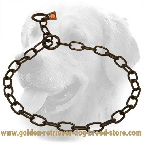 Stylish Stainless Steel Golden Retriever Fur Saver with Small Links