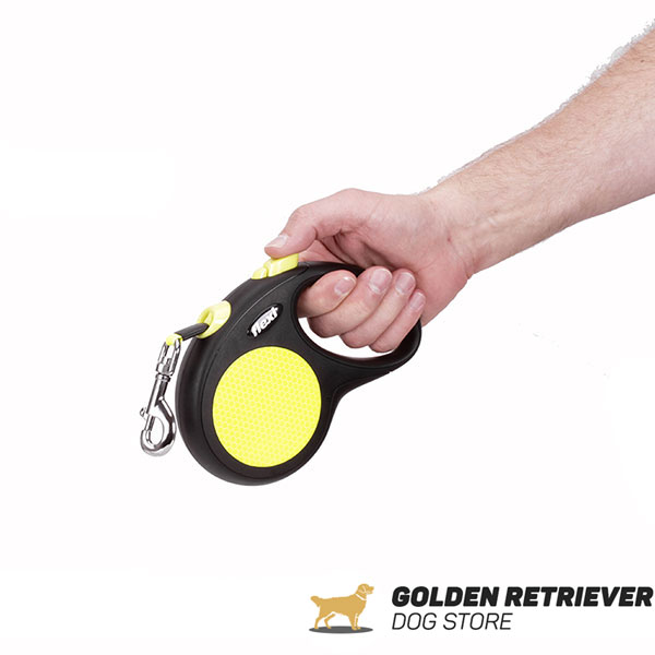 Retractable Leash with Strong Comfy Chrome Plated Snap