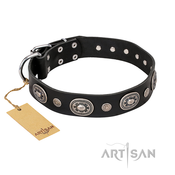 Top notch leather collar made for your dog