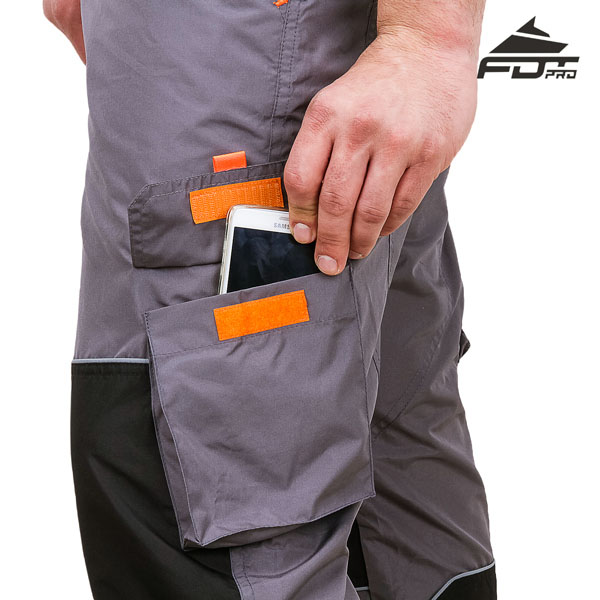 FDT Pro Design Dog Training Pants with Durable Velcro Side Pocket